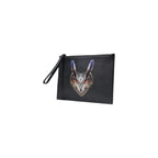 County of Milan Black Polyethylene Clutch Bag - Zeiniez