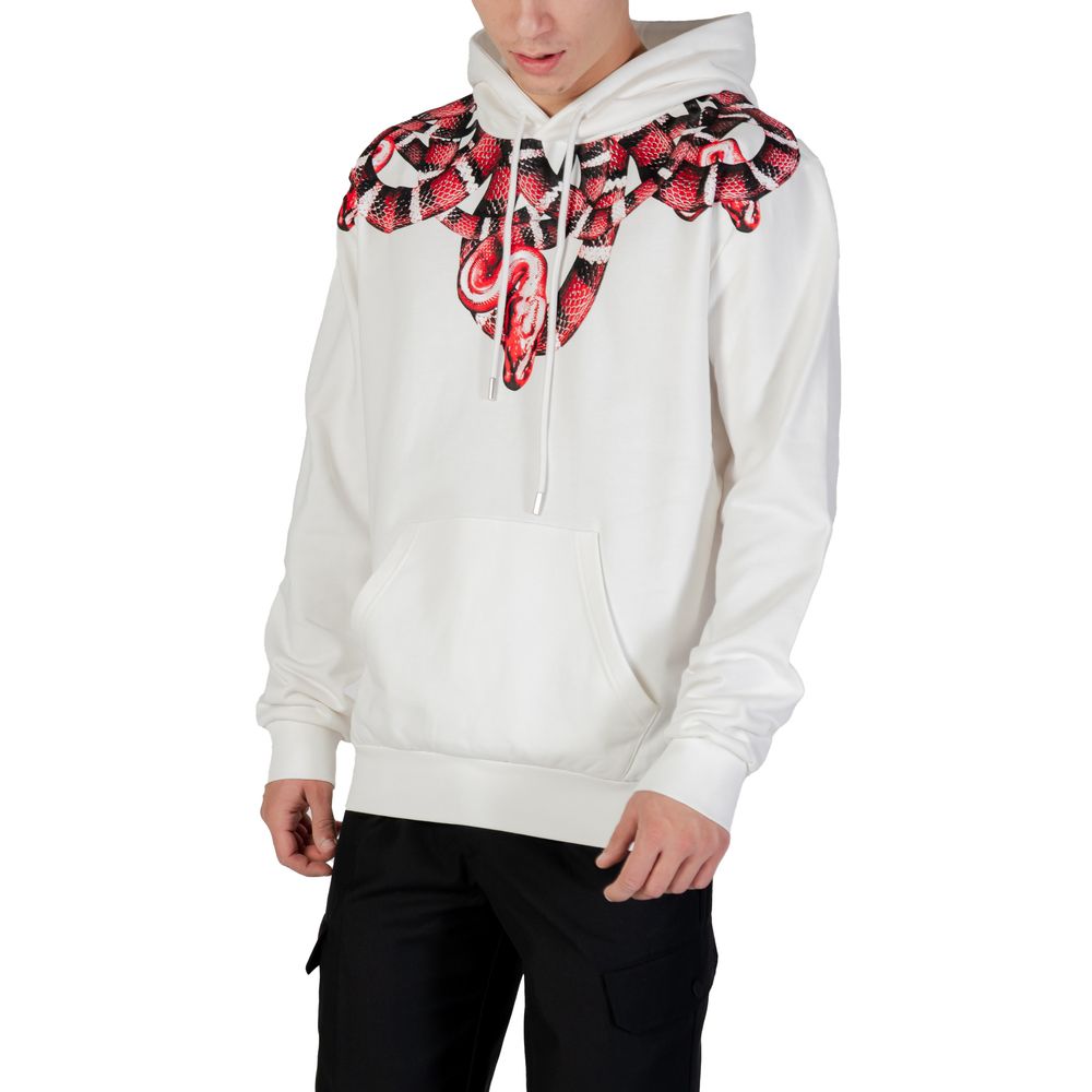 County of Milan White Cotton Hoodie