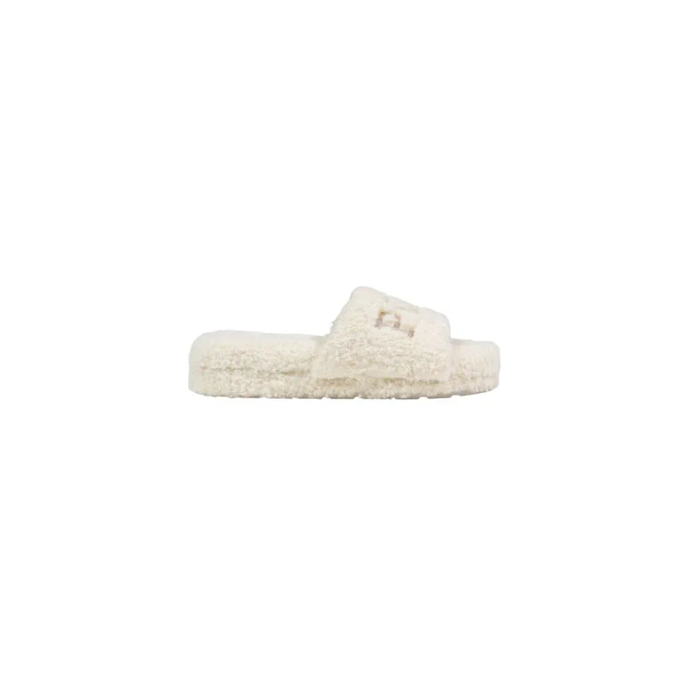 Ralph Lauren Cream Textile Slippers - Zeiniez