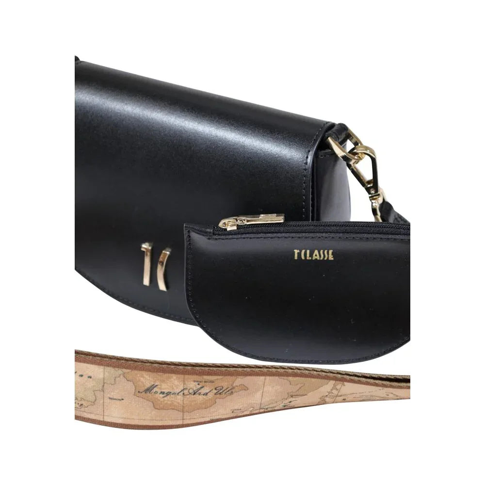 Alviero Martini Prima Classe Black Leather Handbag - Zeiniez