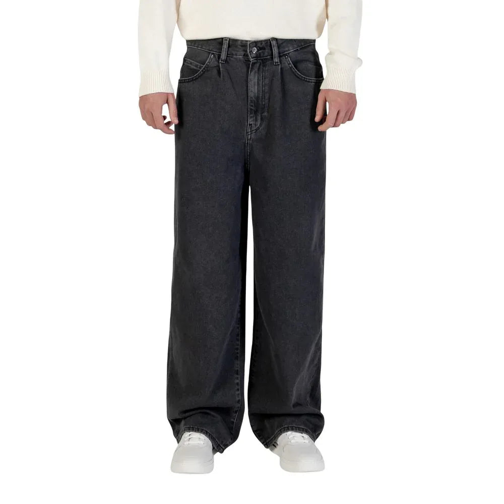 Only & Sons Black Cotton Relaxed Fit Jeans - Zeiniez