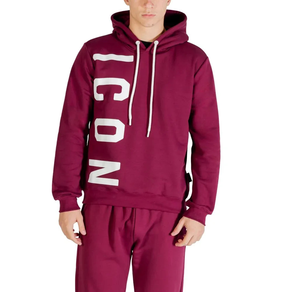 Icon Bordeaux Cotton Hoodie