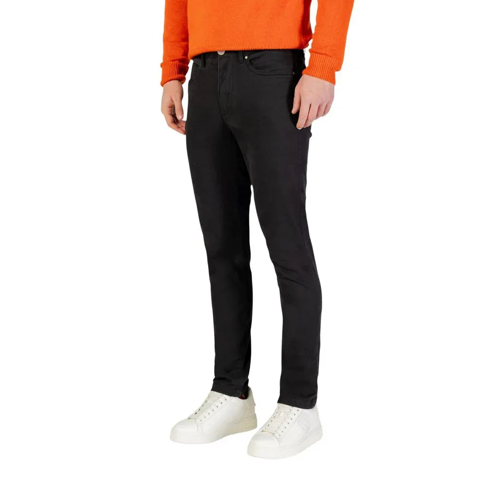 Borghese Gray Cotton Skinny Pants - Zeiniez