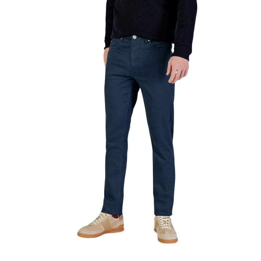 Borghese Blue Cotton Skinny Pants