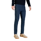Borghese Blue Cotton Skinny Pants