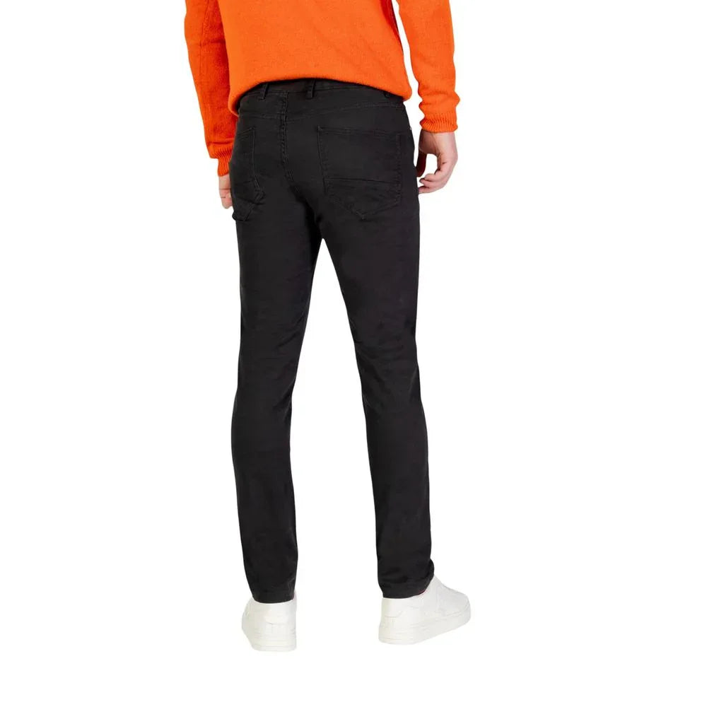 Borghese Gray Cotton Skinny Pants - Zeiniez