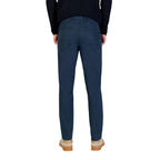 Borghese Blue Cotton Skinny Pants
