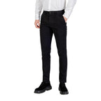 Borghese Black Cotton Skinny Pants