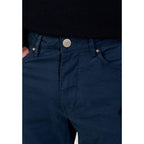 Borghese Blue Cotton Skinny Pants