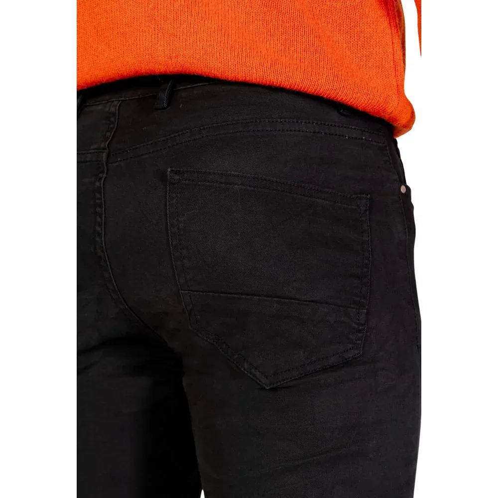 Borghese Gray Cotton Skinny Pants - Zeiniez