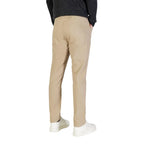 Borghese Beige Cotton Skinny Pants - Zeiniez