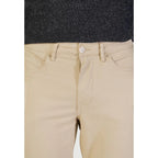 Borghese Beige Cotton Skinny Pants - Zeiniez