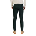Borghese Green Cotton Skinny Pants - Zeiniez