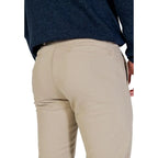 Borghese Beige Cotton Skinny Pants - Zeiniez