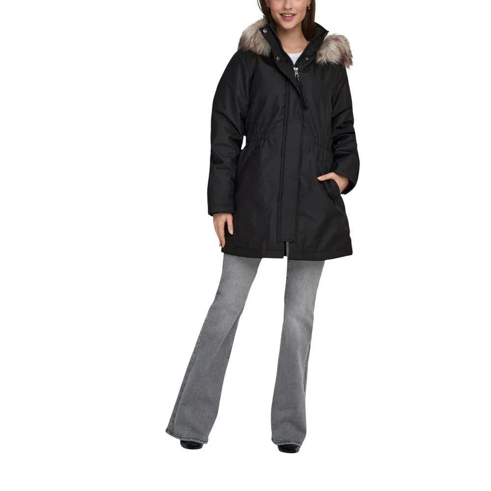 Only Black Recycled Polyester Parka - Zeiniez