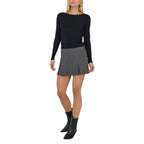 Jacqueline De Yong Gray Polyester Shorts