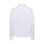 Jacqueline De Yong White Cotton Blouse