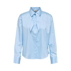 Jacqueline De Yong Blue Cotton Blouse