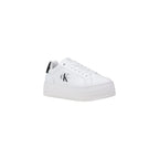 Calvin Klein Jeans White Leather Low Top Sneakers - Zeiniez