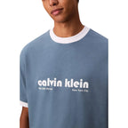 Calvin Klein Jeans Blue Cotton T-Shirt - Zeiniez