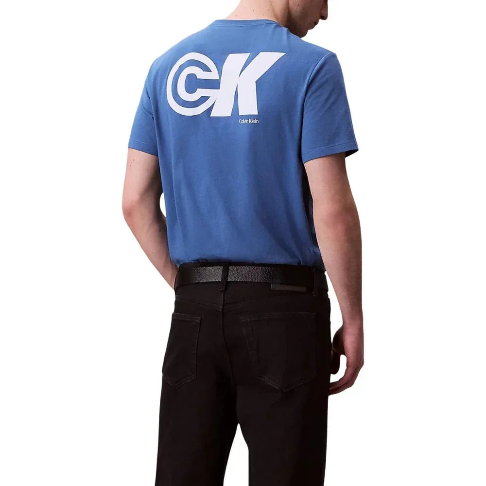 Calvin Klein Jeans Blue Cotton T-Shirt - Zeiniez
