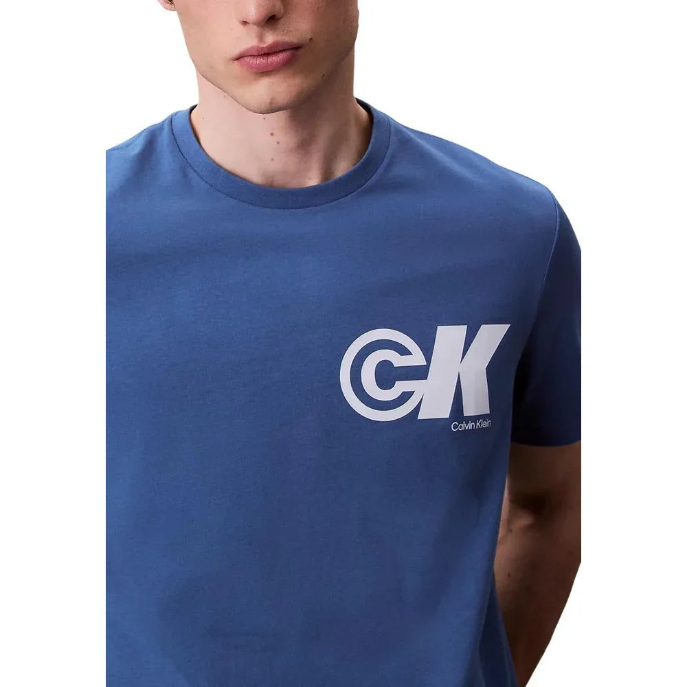 Calvin Klein Jeans Blue Cotton T-Shirt - Zeiniez
