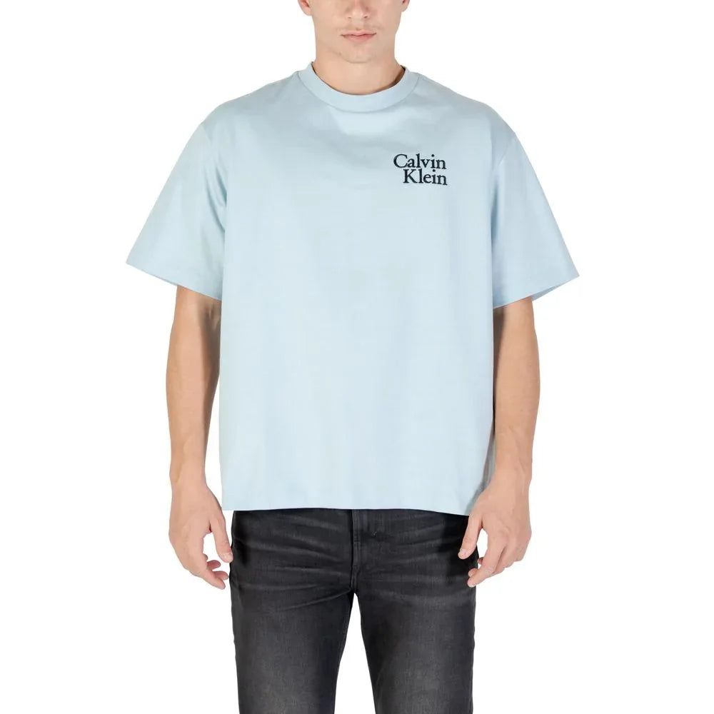 Calvin Klein Jeans Blue Cotton T-Shirt - Zeiniez