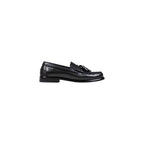 Tommy Hilfiger Black Leather Slip-On Loafers - Zeiniez