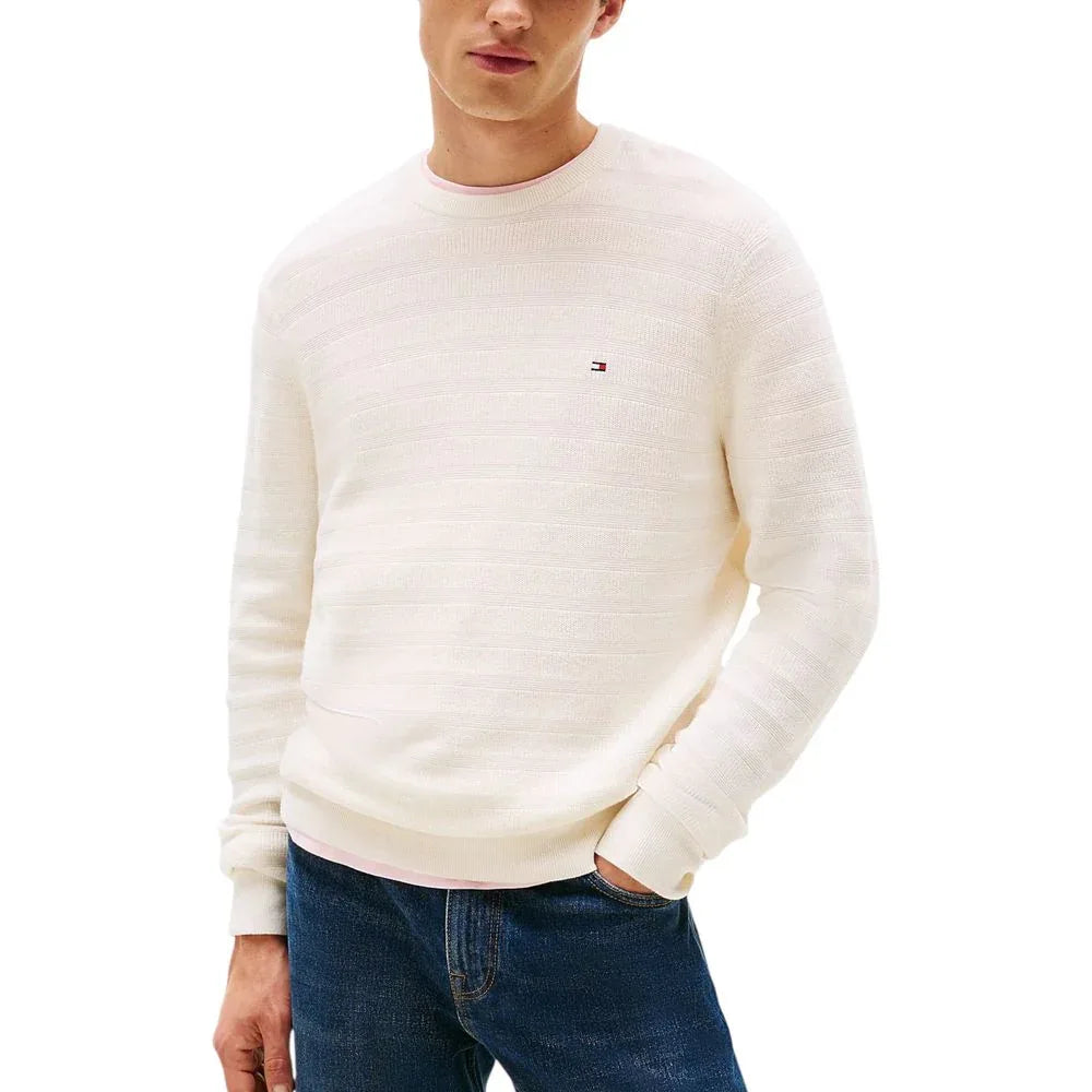 Tommy Hilfiger Beige Recycled Cotton Sweatshirt