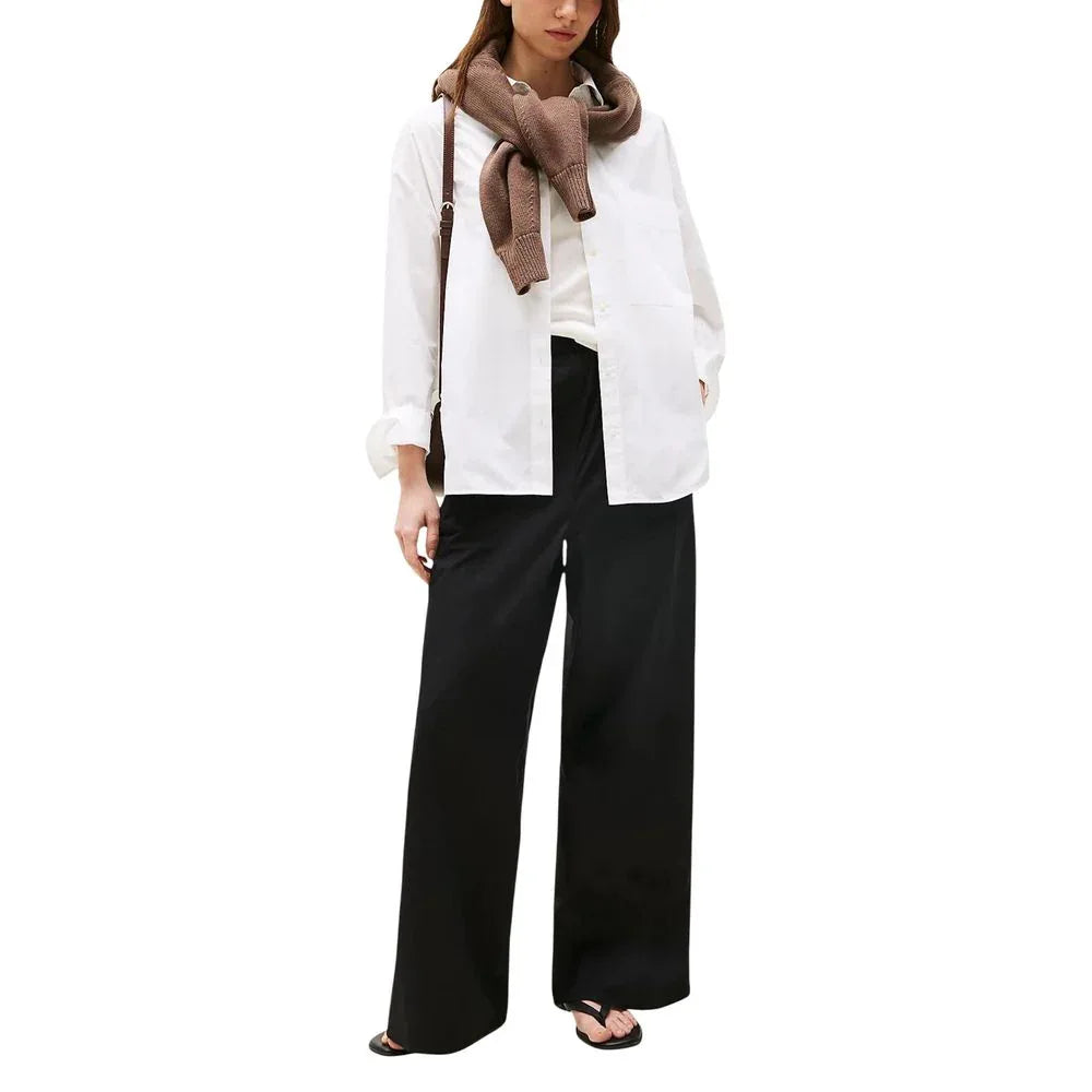 Tommy Hilfiger Black Organic Cotton Casual Pants - Zeiniez