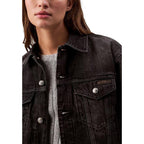 Calvin Klein Jeans Black Cotton Denim Jacket - Zeiniez