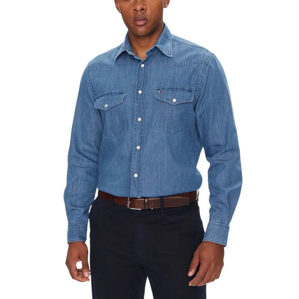 Tommy Hilfiger Light Blue Denim Shirt - Zeiniez