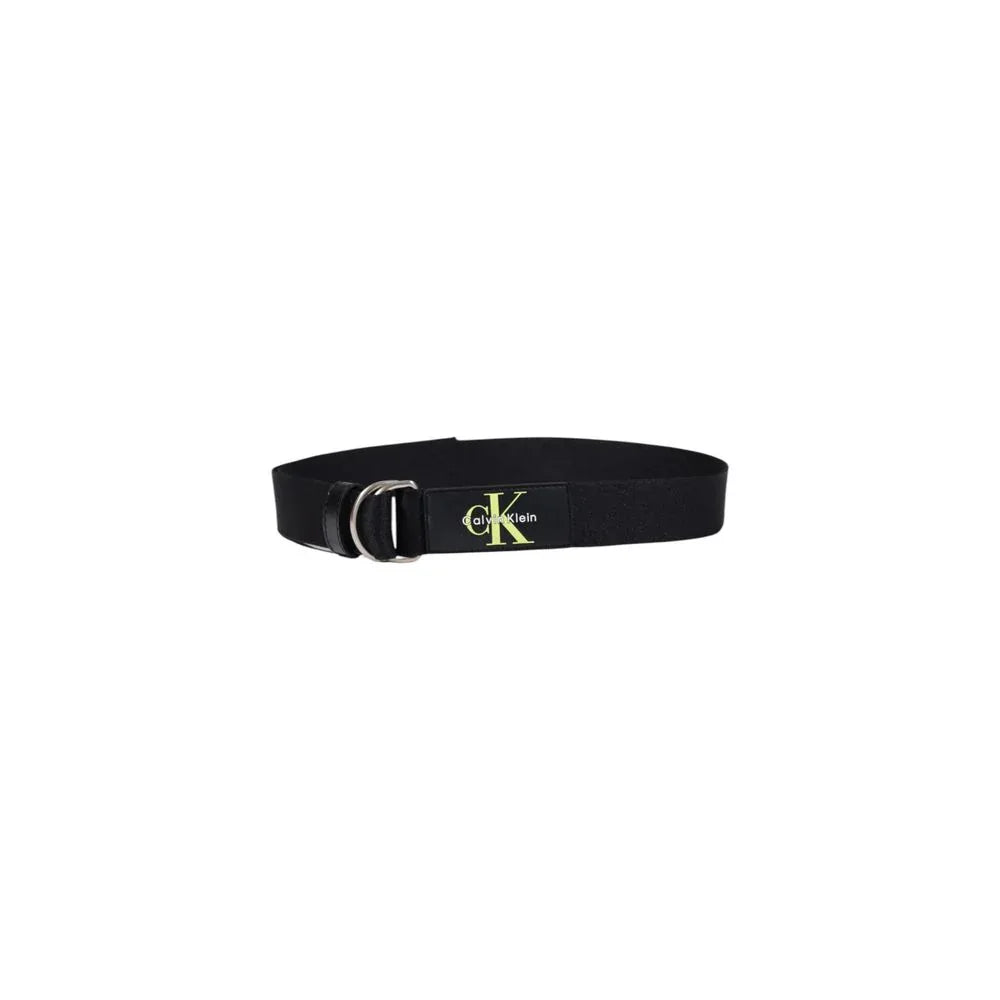 Calvin Klein Black Recycled Polyester Belt