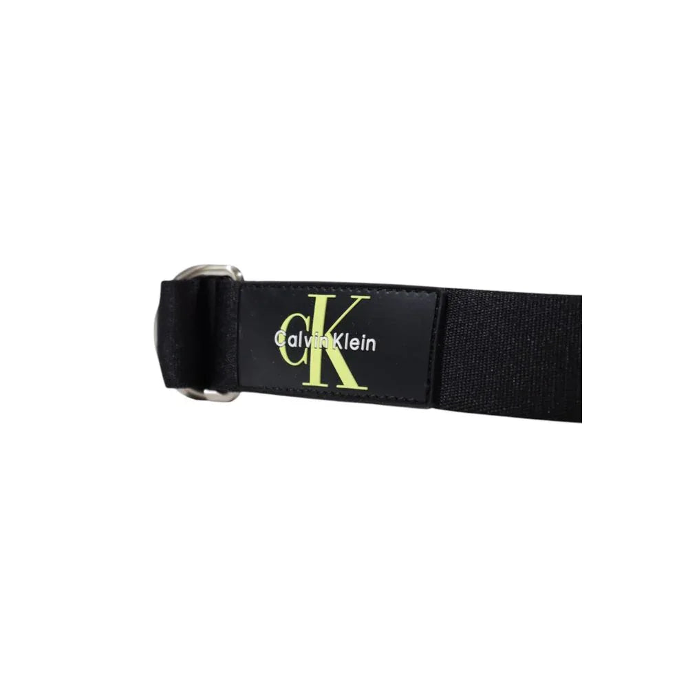 Calvin Klein Black Recycled Polyester Belt