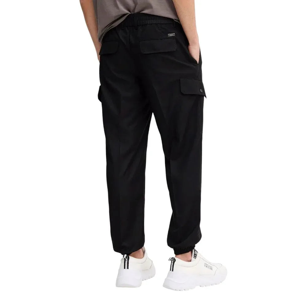 Armani Exchange Black Polyester Casual Pants - Zeiniez