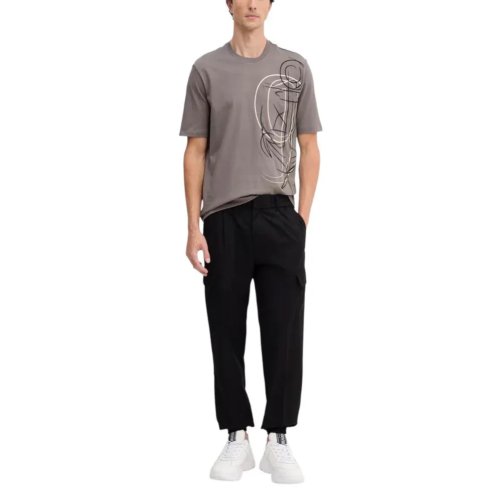 Armani Exchange Black Polyester Casual Pants - Zeiniez