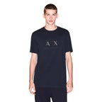 Armani Exchange Blue Cotton T-Shirt