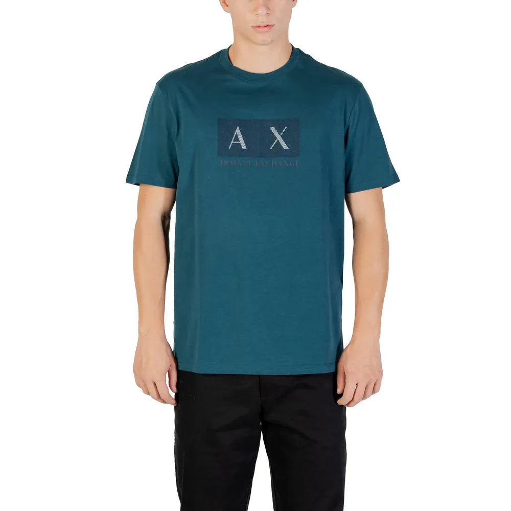 Armani Exchange Black Cotton T-Shirt - Zeiniez