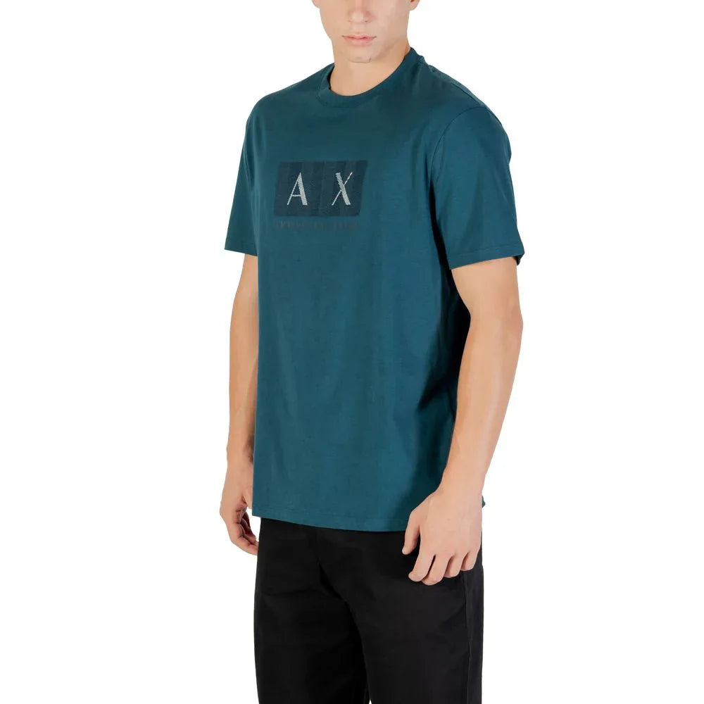 Armani Exchange Black Cotton T-Shirt - Zeiniez