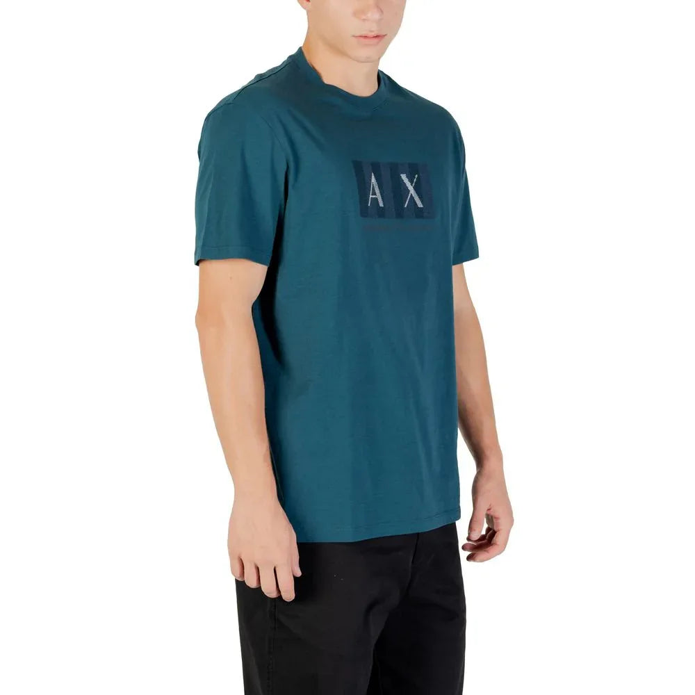 Armani Exchange Black Cotton T-Shirt - Zeiniez