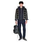 Armani Exchange Green Polyamide Coat