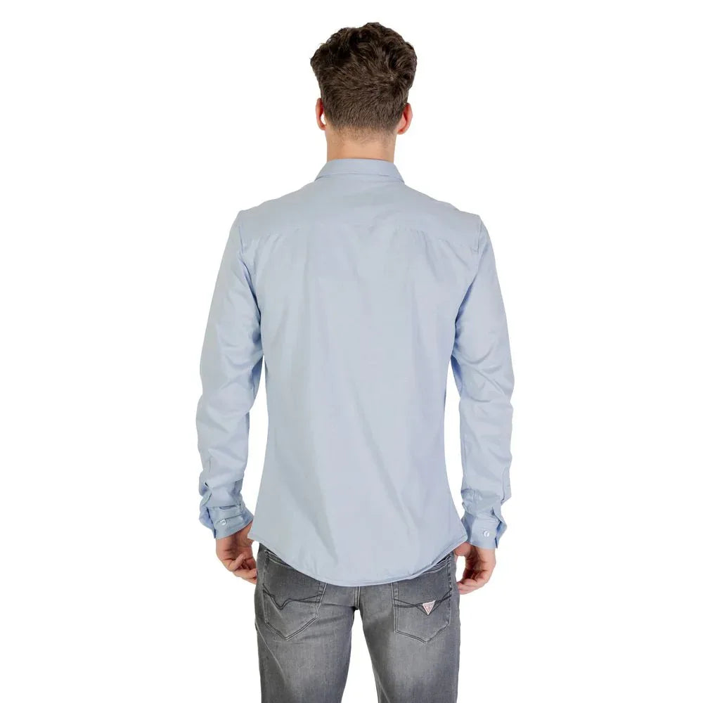 Only & Sons Blue Cotton Dress Shirt - Zeiniez
