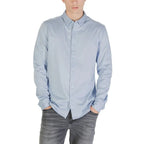 Only & Sons Blue Cotton Dress Shirt - Zeiniez