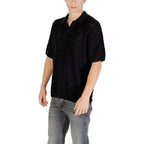 Only & Sons Black Cotton Polo Shirt