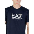 EA7 Emporio Armani Blue Cotton Sportswear