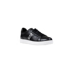 EA7 Emporio Armani Black And White Leather Sneakers - Zeiniez
