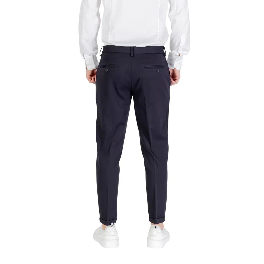 Antony Morato Blue Viscose Dress Pants