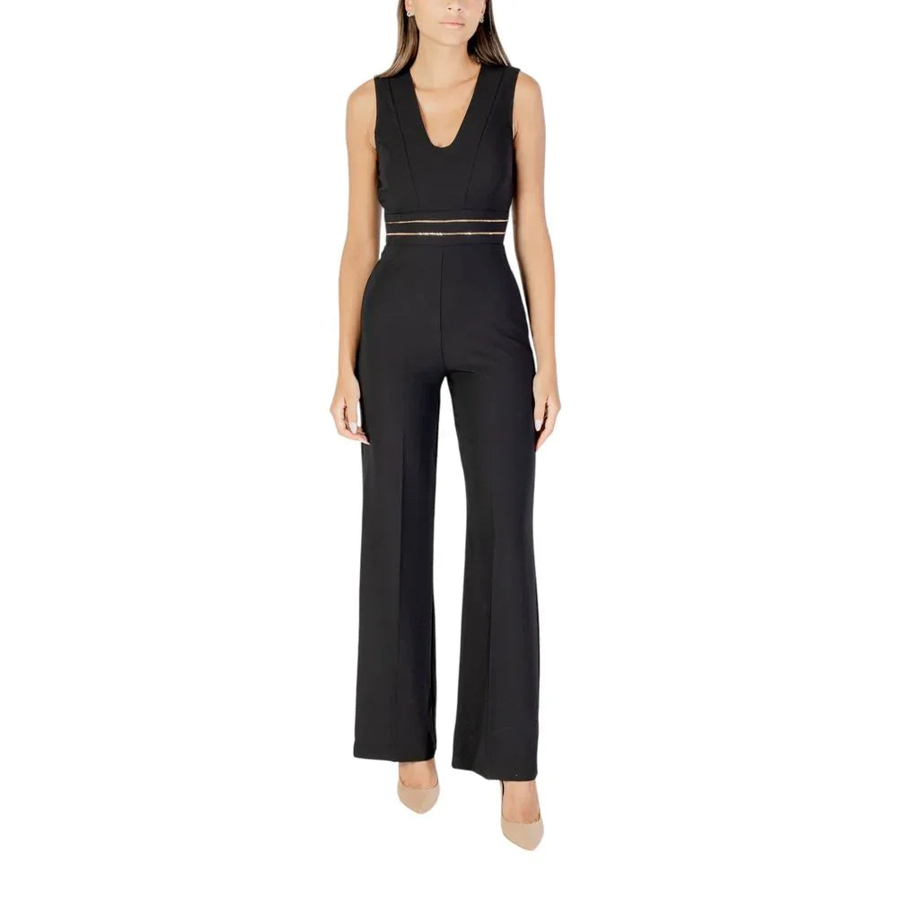 Rinascimento Black Polyester Jumpsuit
