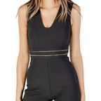 Rinascimento Black Polyester Jumpsuit