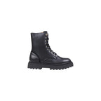 Alviero Martini Prima Classe Black Polyethylene Lace-Up Boots